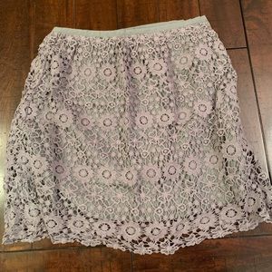 Lace Skirt - Gray